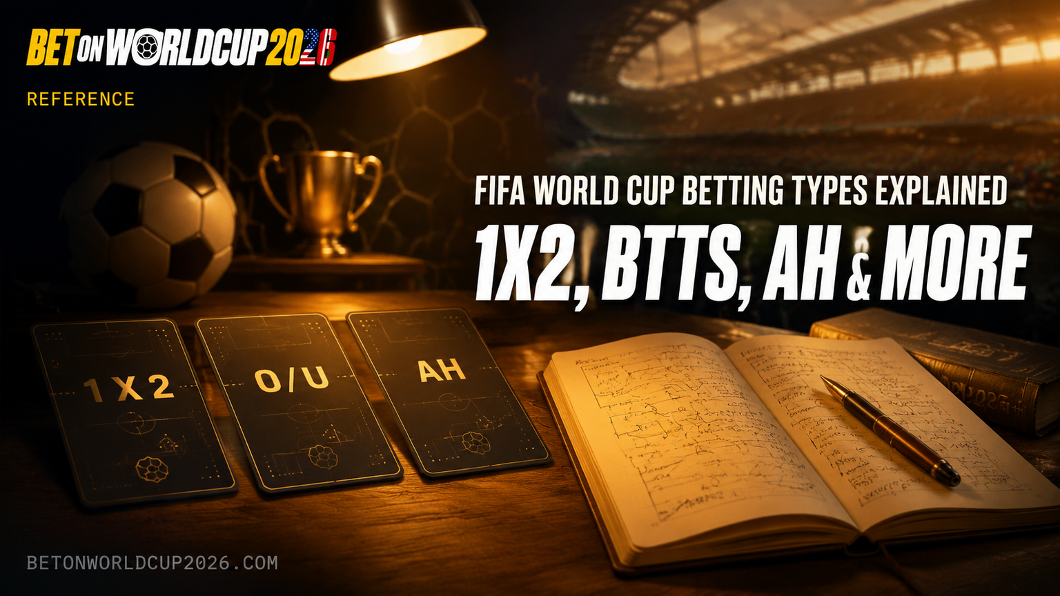 ประเภทการแทงบอลโลกอธิบายครบ — 1X2, สูง-ต่ำ, แฮนดิแคป, BTTS
